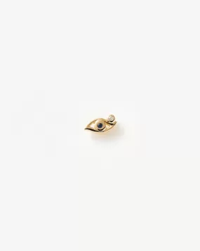 Fine Evil Eye Single Stud Earring