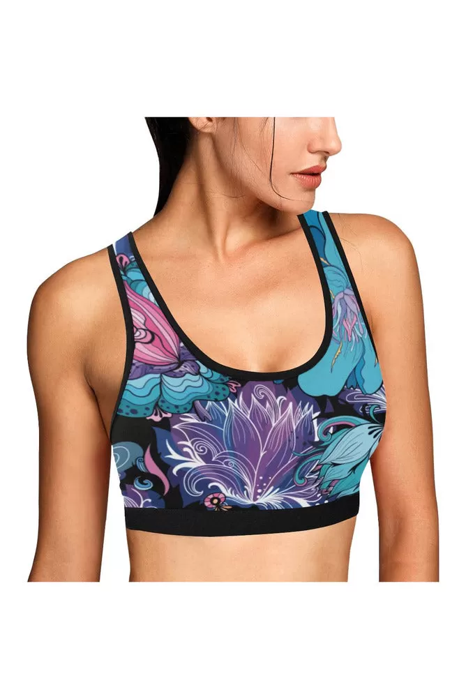 Floral Meadows Sports Bra