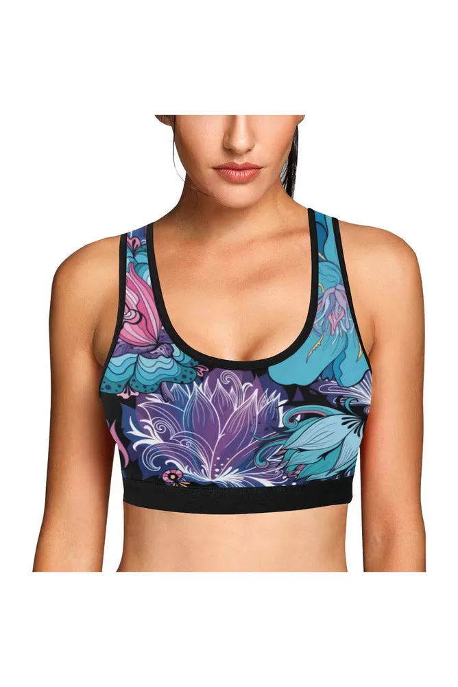 Floral Meadows Sports Bra