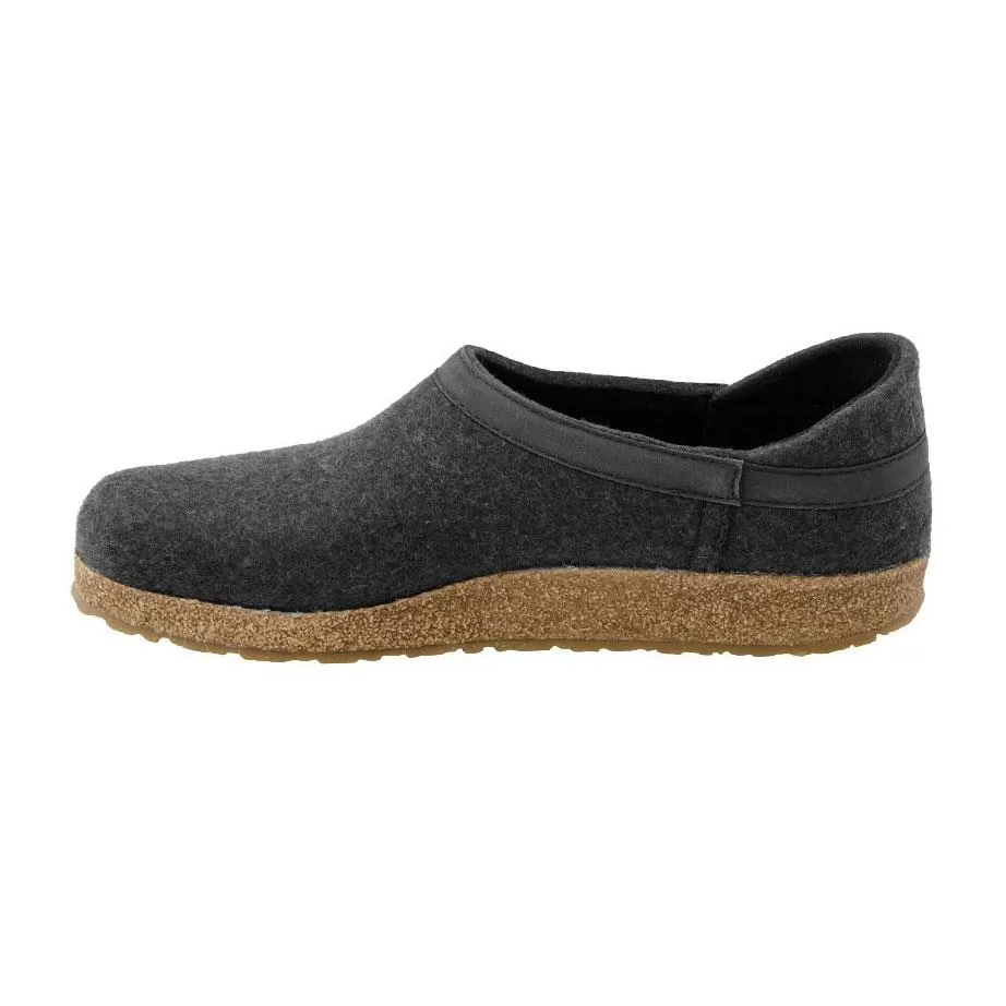 Haflinger Men's GZH Charcoal Closed Heel Clog