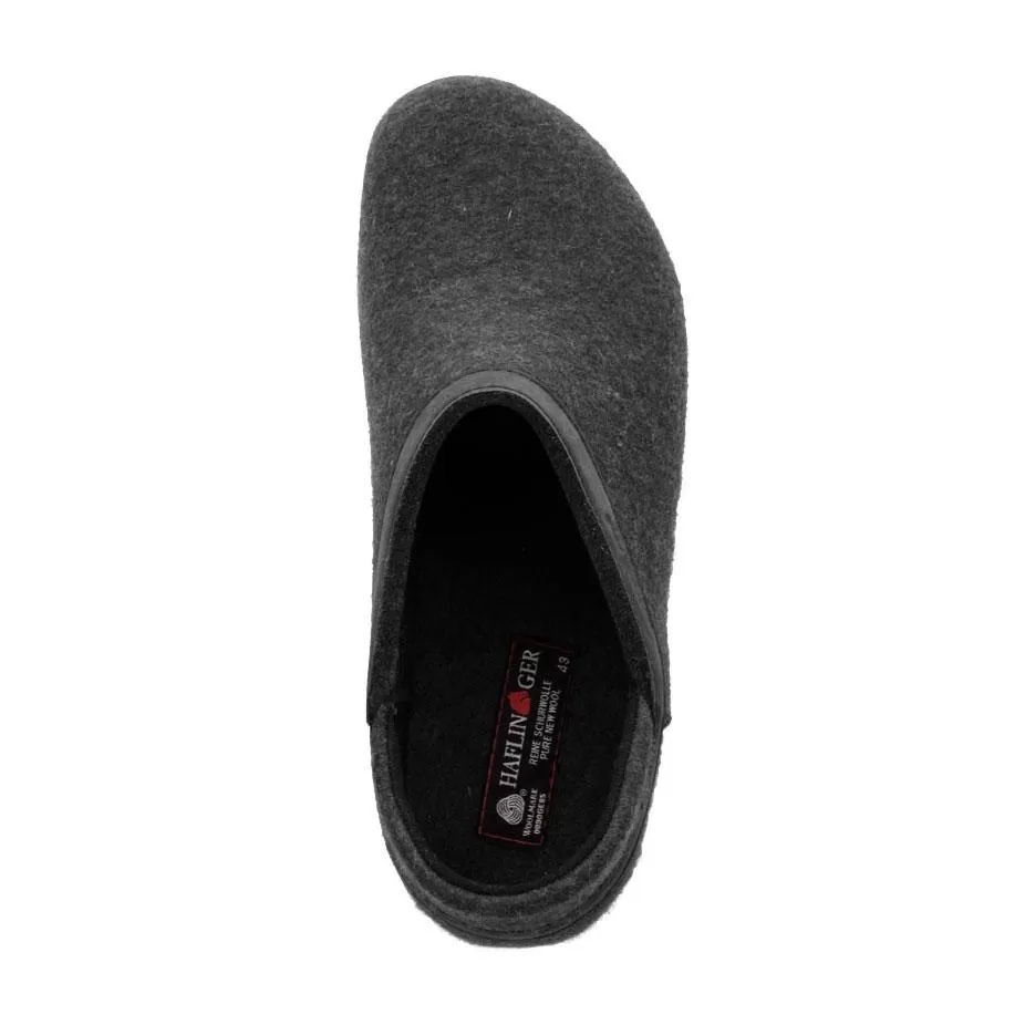 Haflinger Men's GZH Charcoal Closed Heel Clog