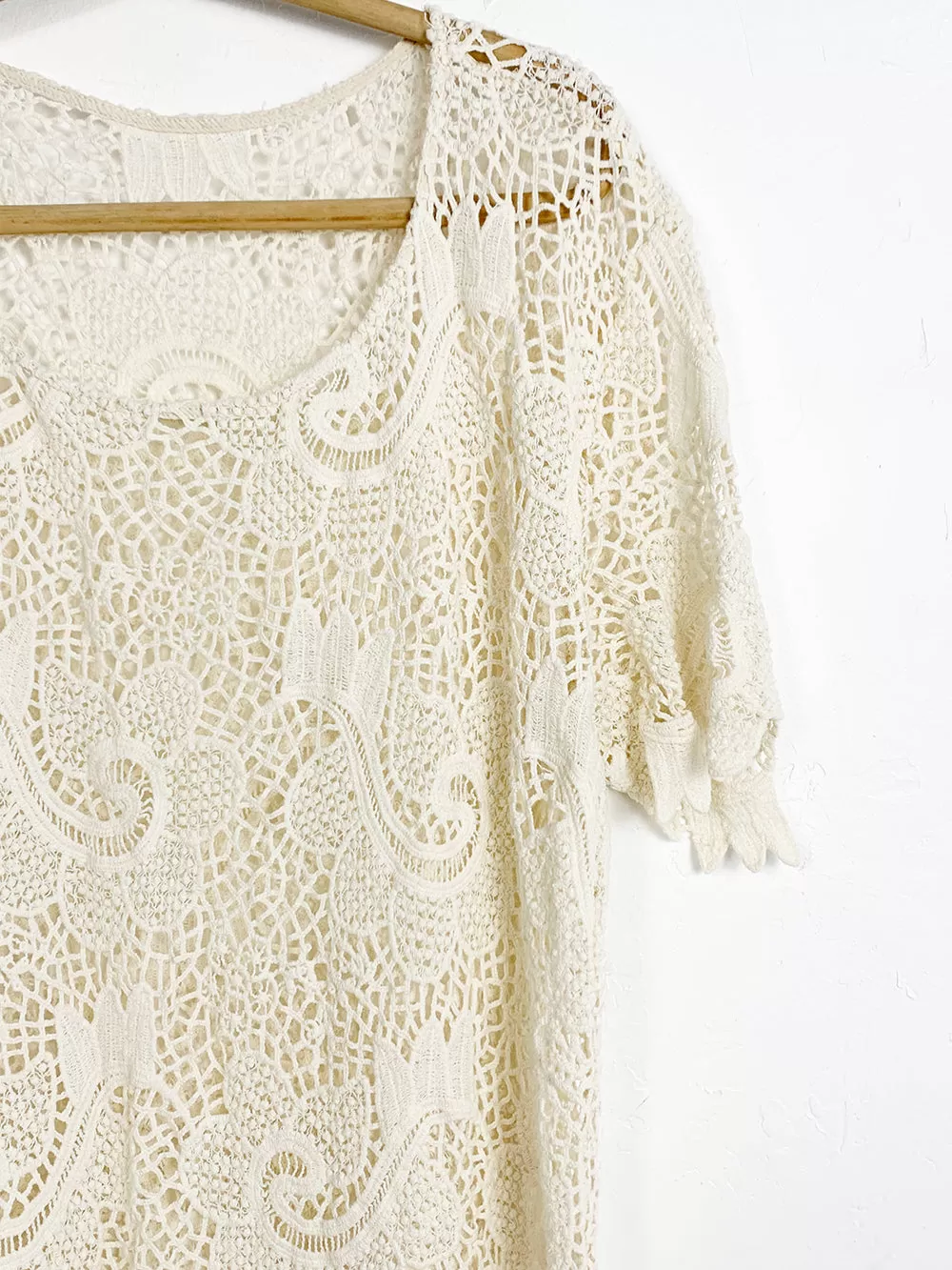 Handmade Crochet Paisley Print Dress