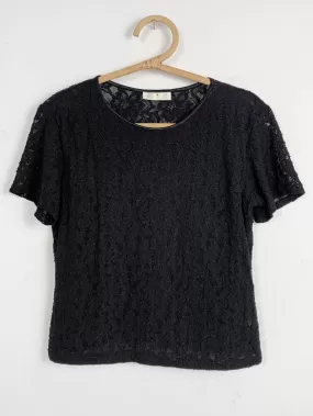 HuHu Black Lace TShirt