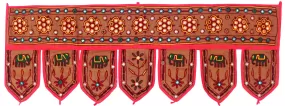 Indian Window Valance Handmade Door Decoration Toran  (Brown, 38 x 13.5 inches)