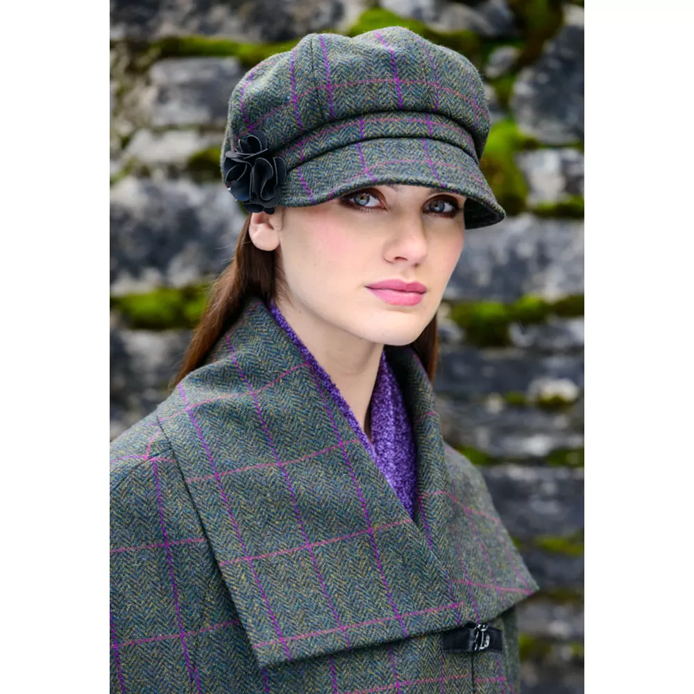 Irish Ladies Wool Newsboy Cap