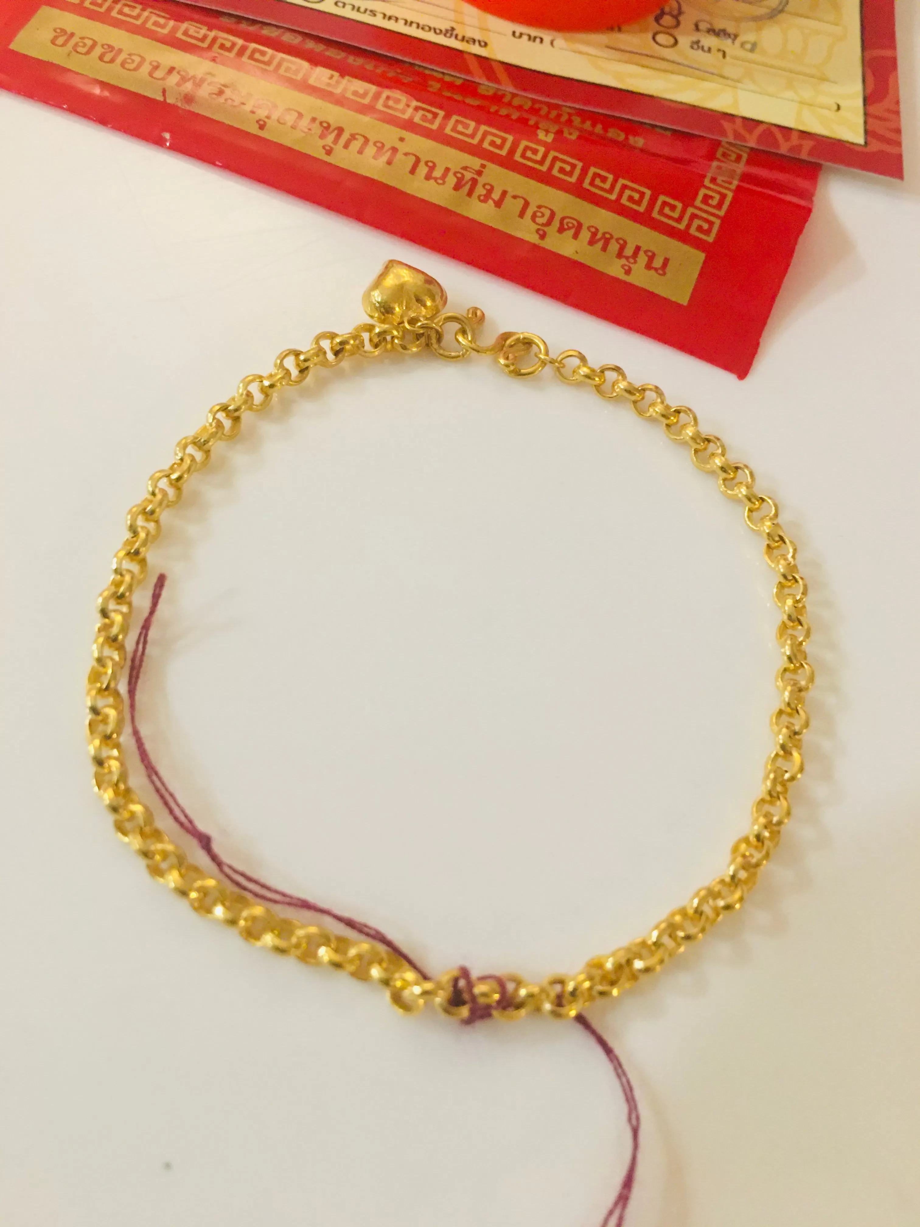 Item no. SP1028 Bangkok 6.8” Bracelet Solid 23k Real Pure Gold