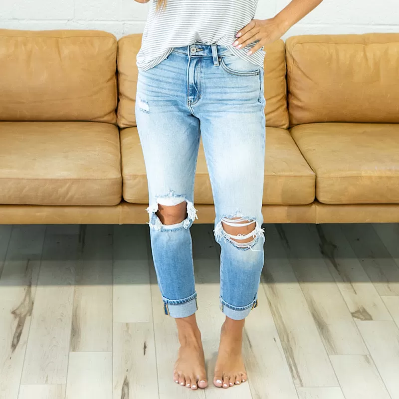 KanCan Summer Distressed Knee Jeans