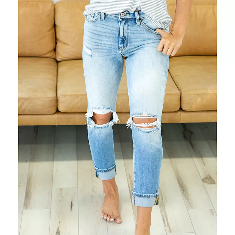 KanCan Summer Distressed Knee Jeans