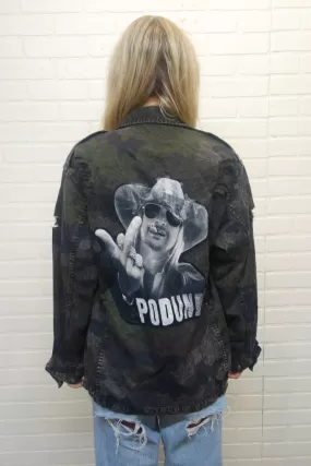 Kid Rock Acid Wash Camo Jacket