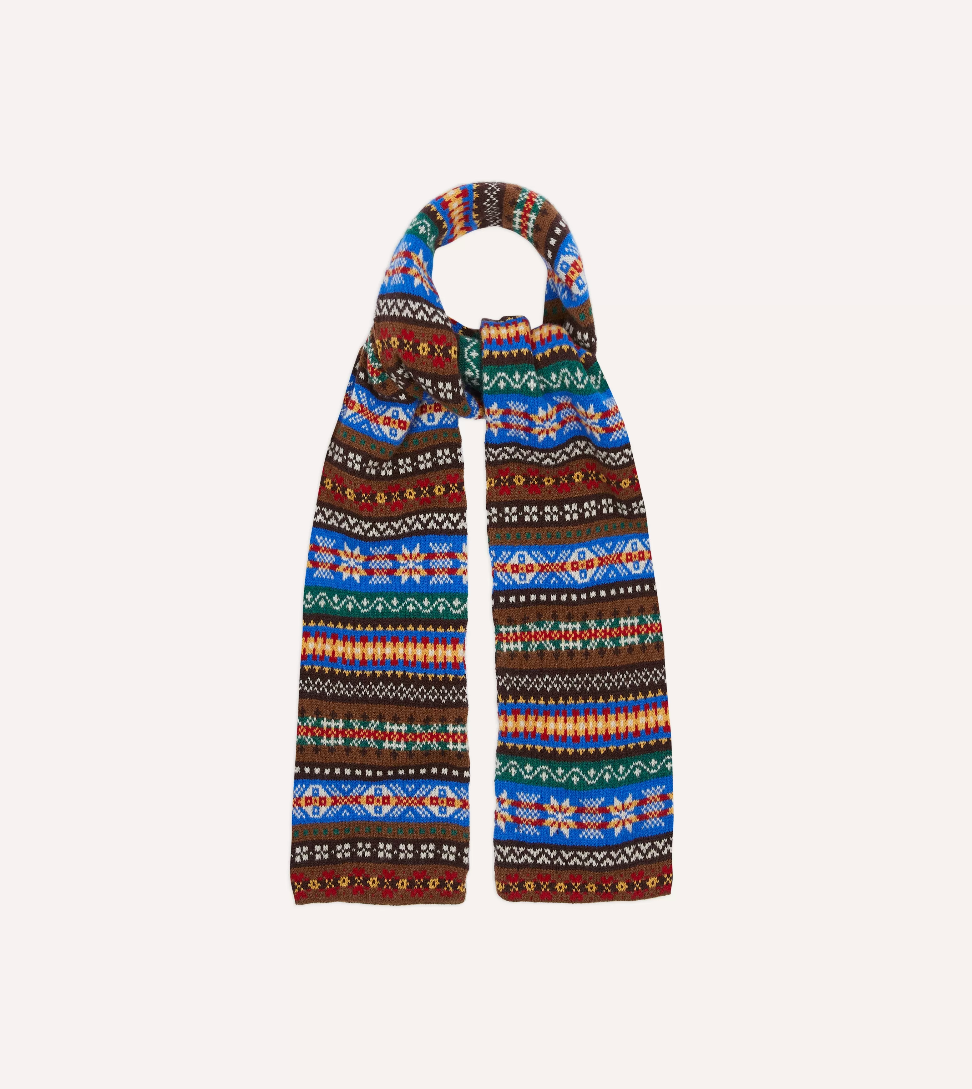 Lambswool Fair Isle Scarf