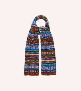 Lambswool Fair Isle Scarf