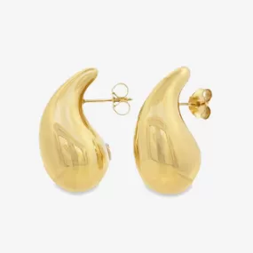 Large Puffed Paint Drop Earrings