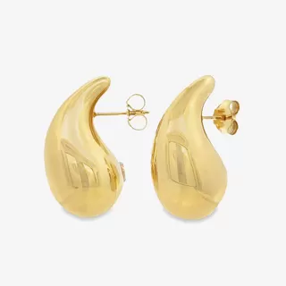 Large Puffed Paint Drop Earrings