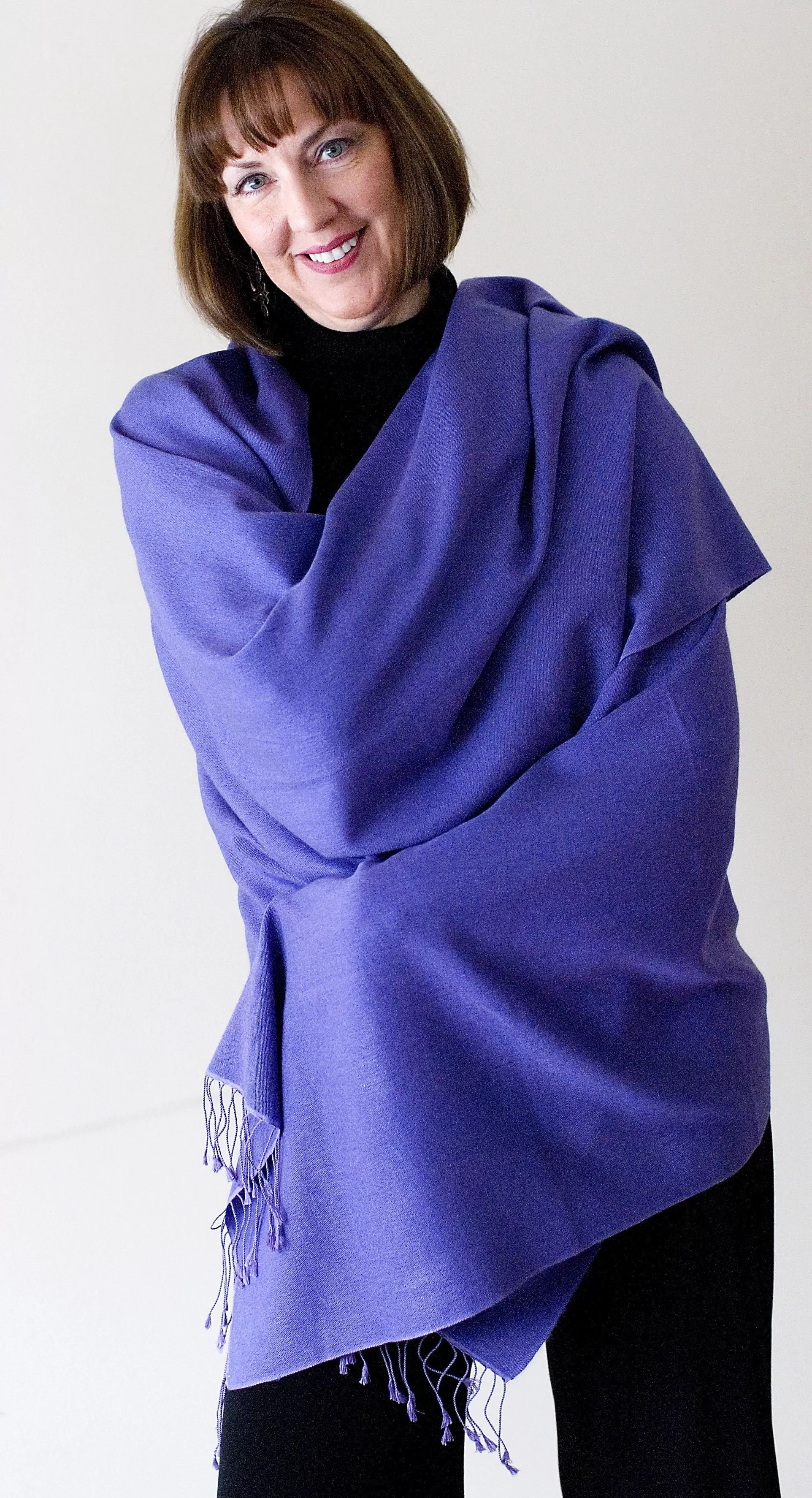 Large Solid Color Pashmina Shawl