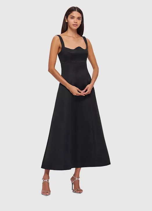 Leo Lin Odette Midi Dress - Black