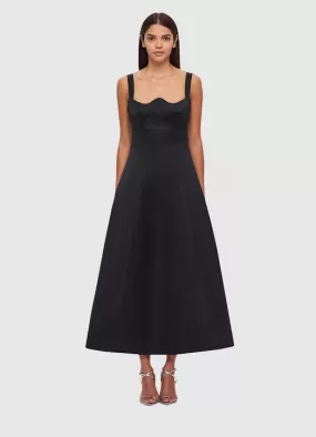 Leo Lin Odette Midi Dress - Black