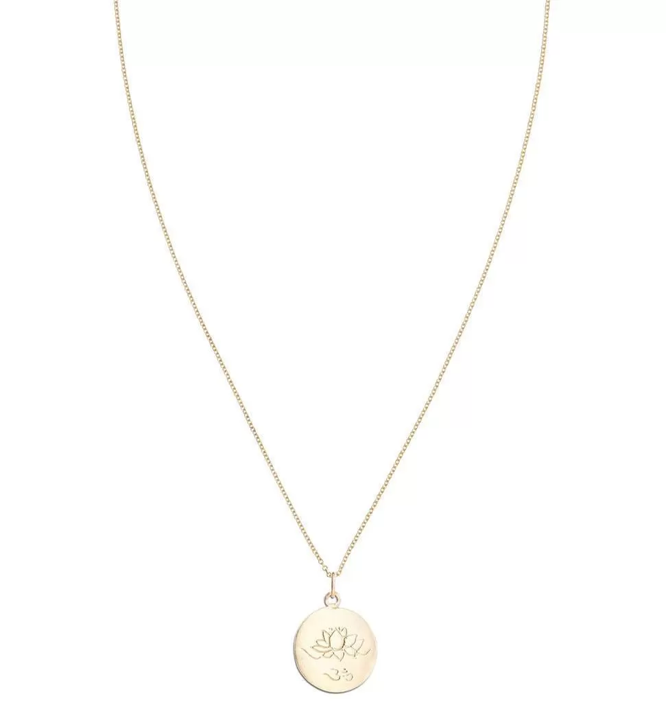 Lotus Om Disk Charm