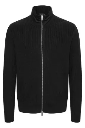 MACARDO MIX KNIT CARDIGAN (BLACK) - MATINIQUE