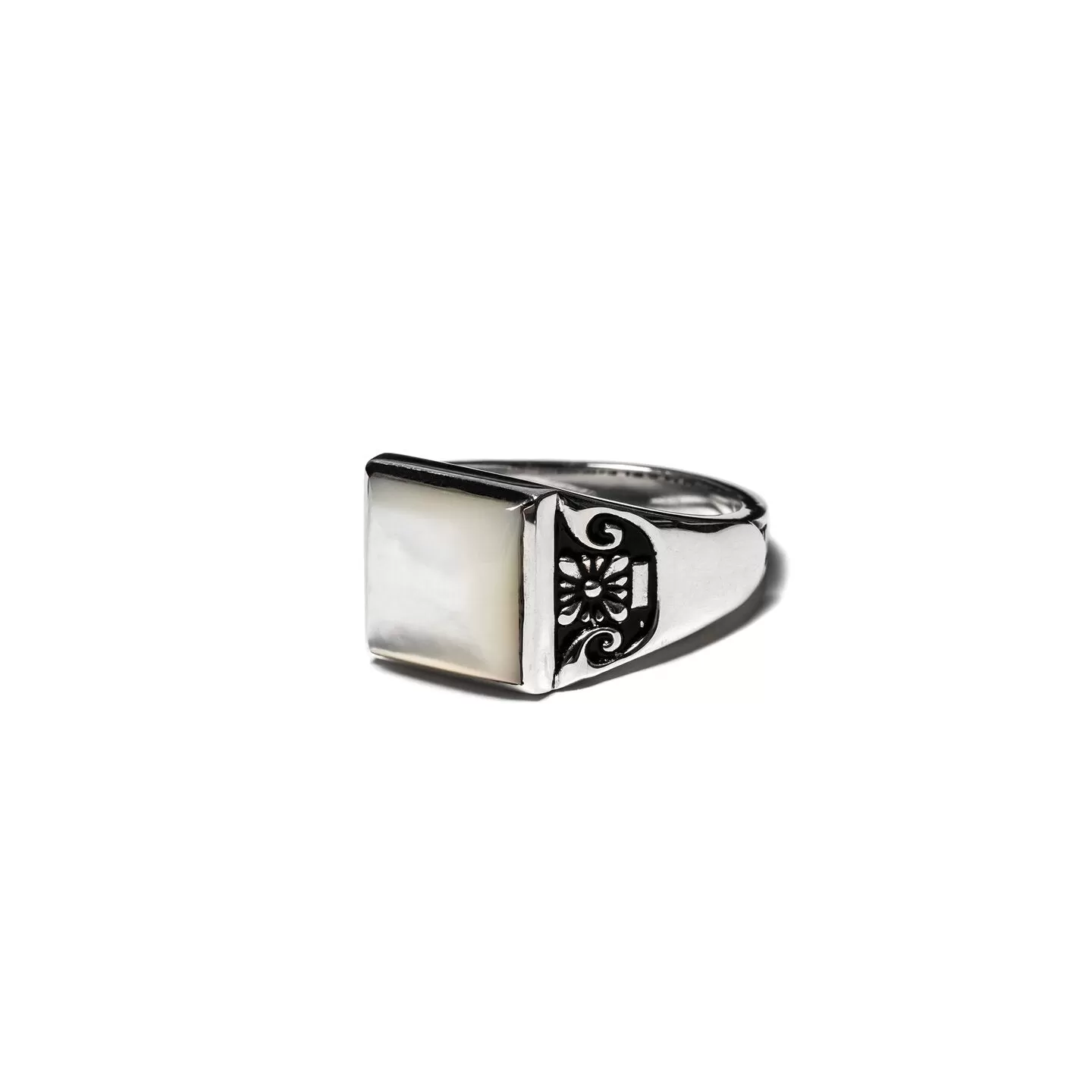 MAPLE COLLEGIATE RING SILVER 925 / MOP