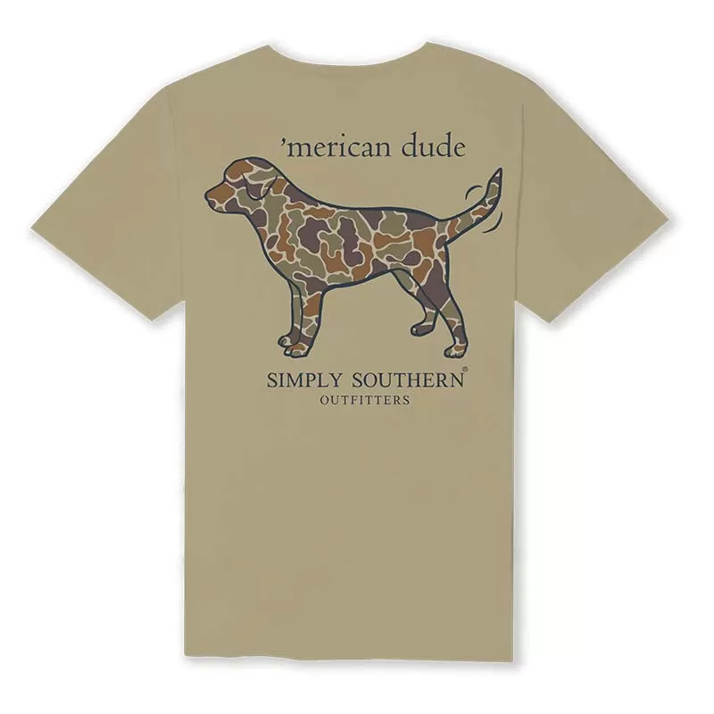 Men's Camo Dog Short Sleeve T-Shirt