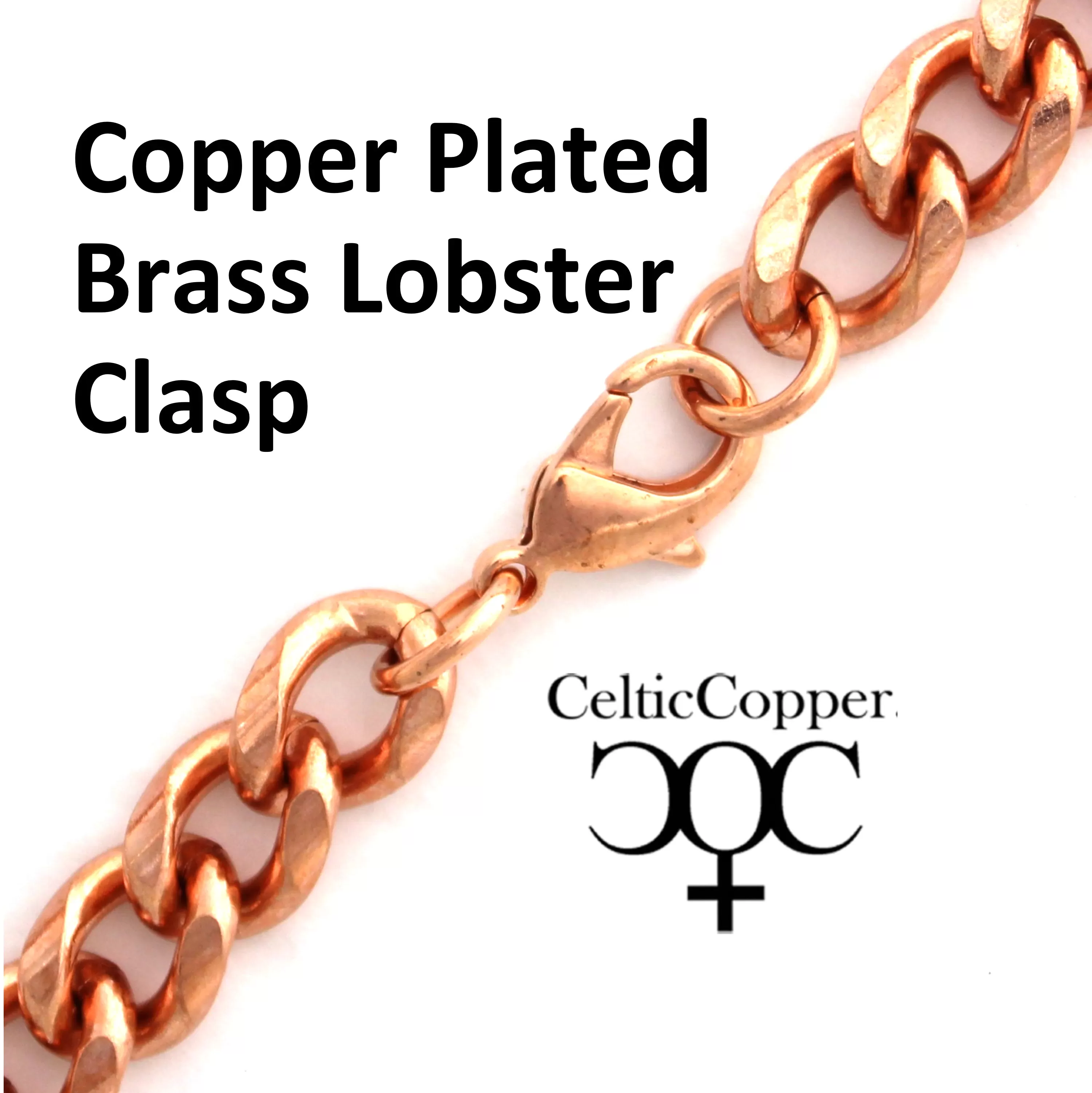 Men's Extra Bold 13mm Copper Cuban Curb Chain Bracelet  B79R Men's Solid Copper Bracelet Chain 8.5 Inch