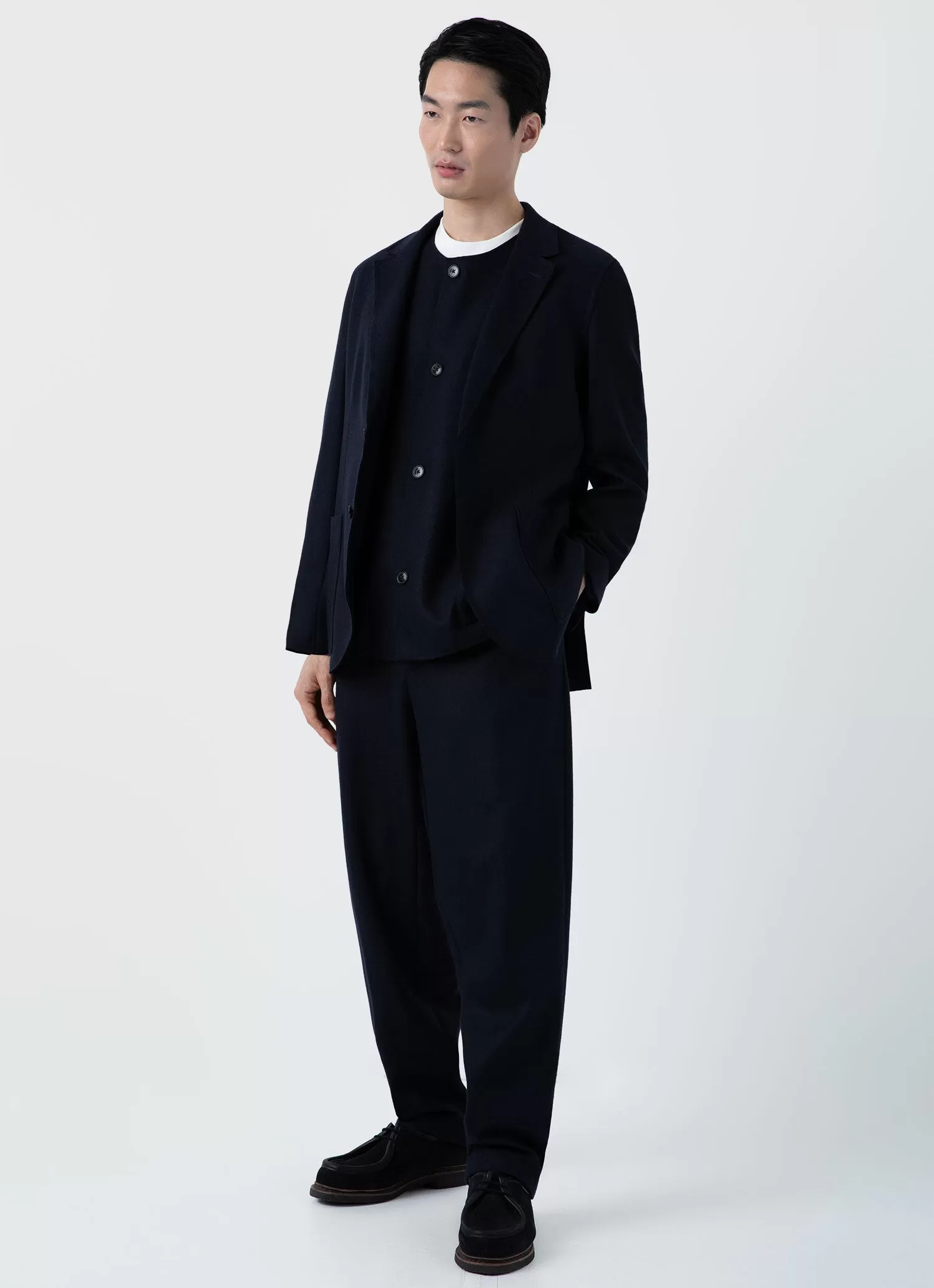 Men's Sunspel x Casely-Hayford Waistcoat in Navy