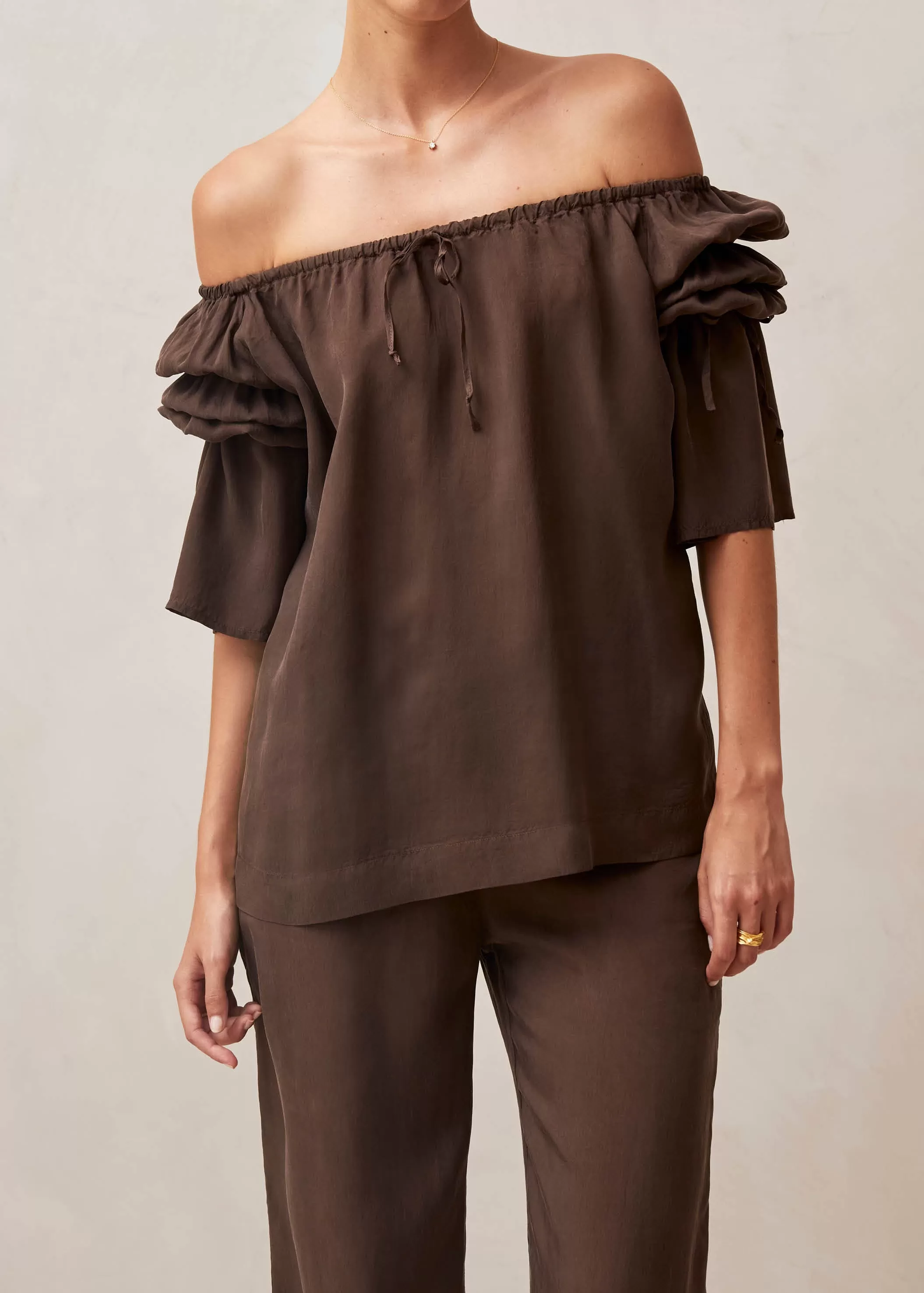 Mersea Brown Blouse