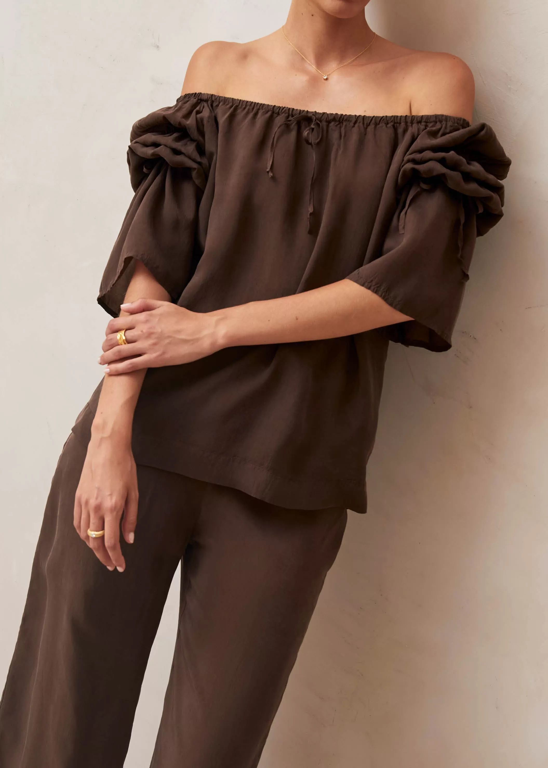 Mersea Brown Blouse