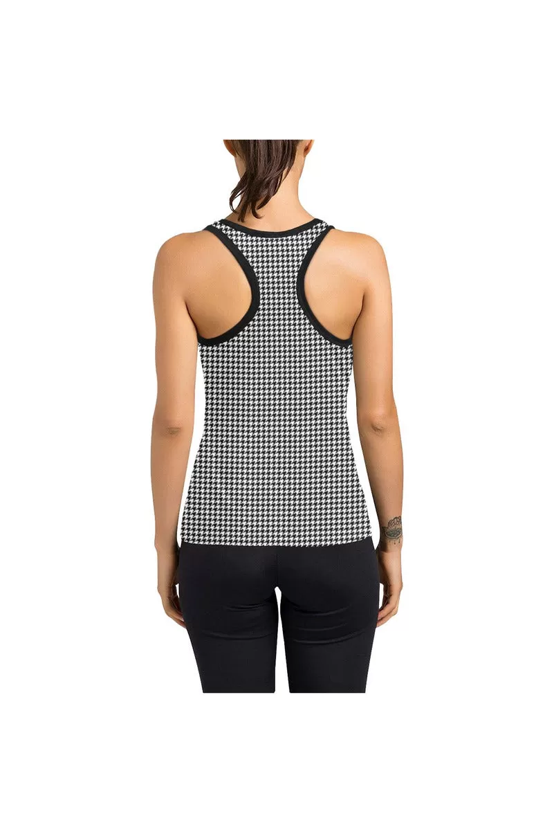 Micro Houndstooth Women's Racerback Tank Top