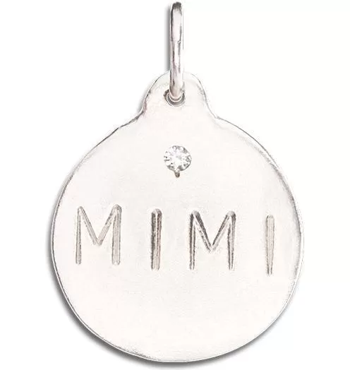 Mimi Disk Charm With Diamond