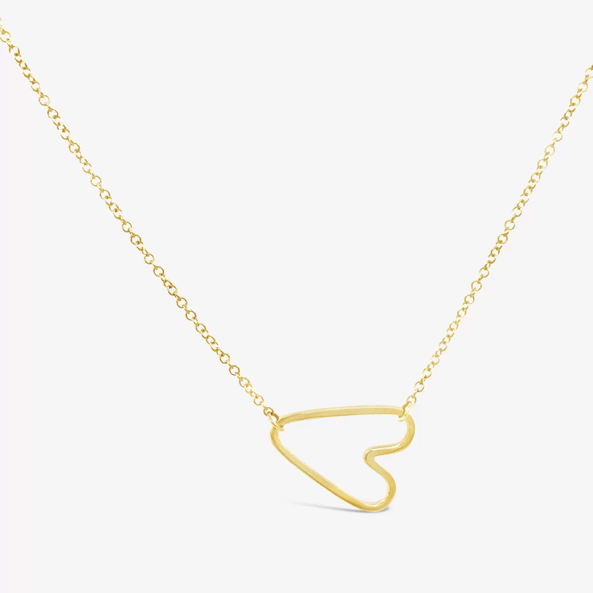 Moveable Open Heart Necklace