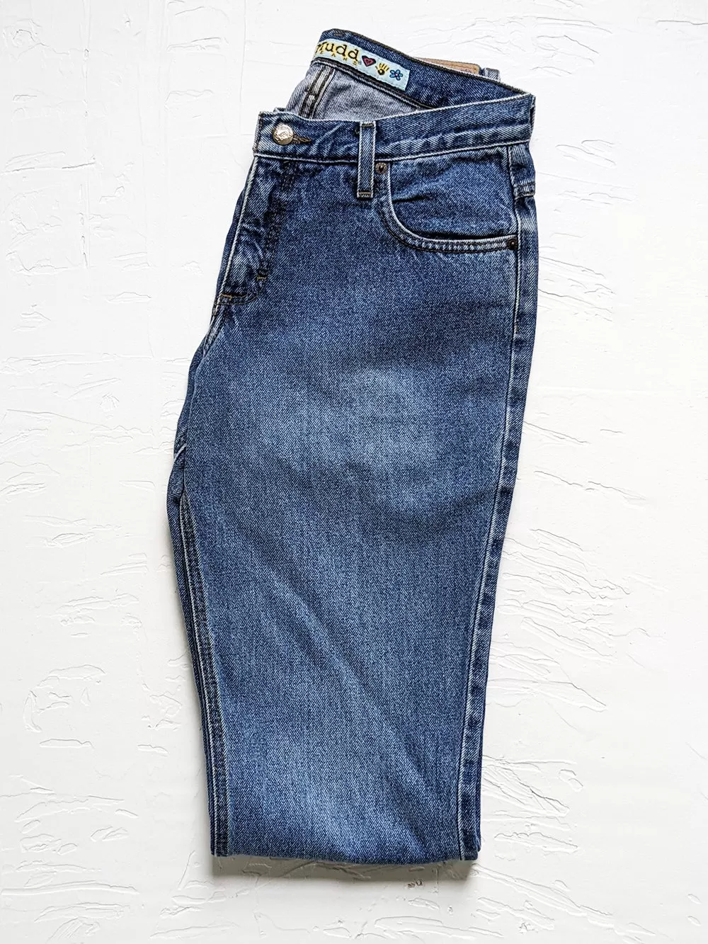 MUDD Raw Edge Cropped Jeans