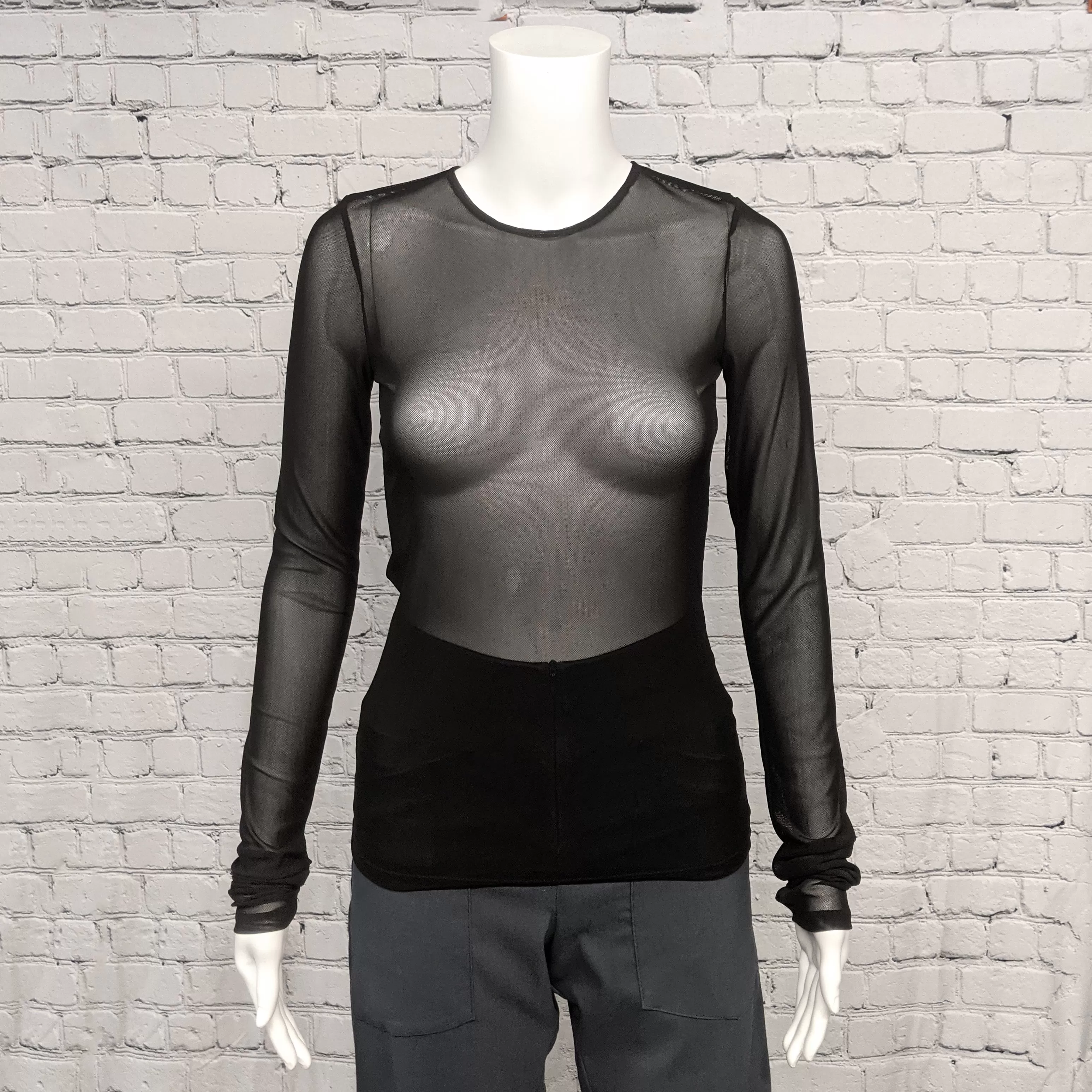 NEW! Mesh Top in Black by Simply Mila