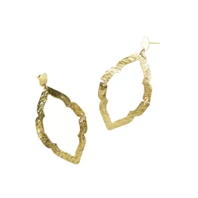 Nihira Ashram Window Gold Earrings