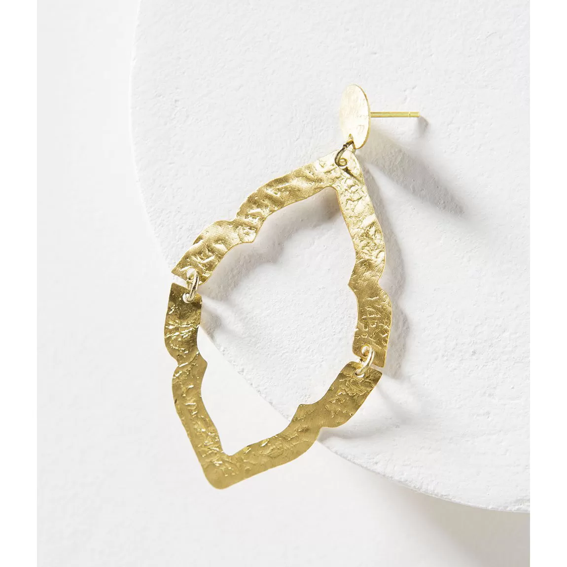 Nihira Ashram Window Gold Earrings