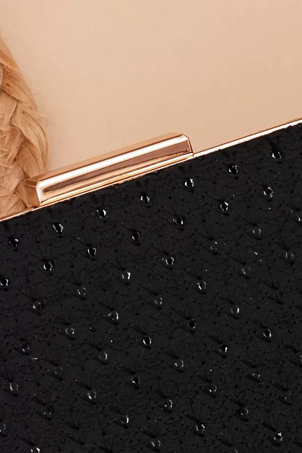 Noir Black Clutch