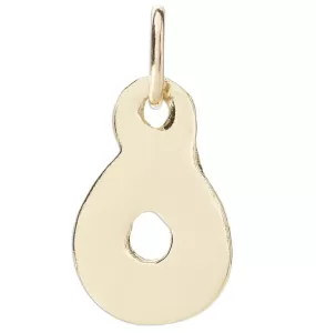 O Bubble Letter Charm