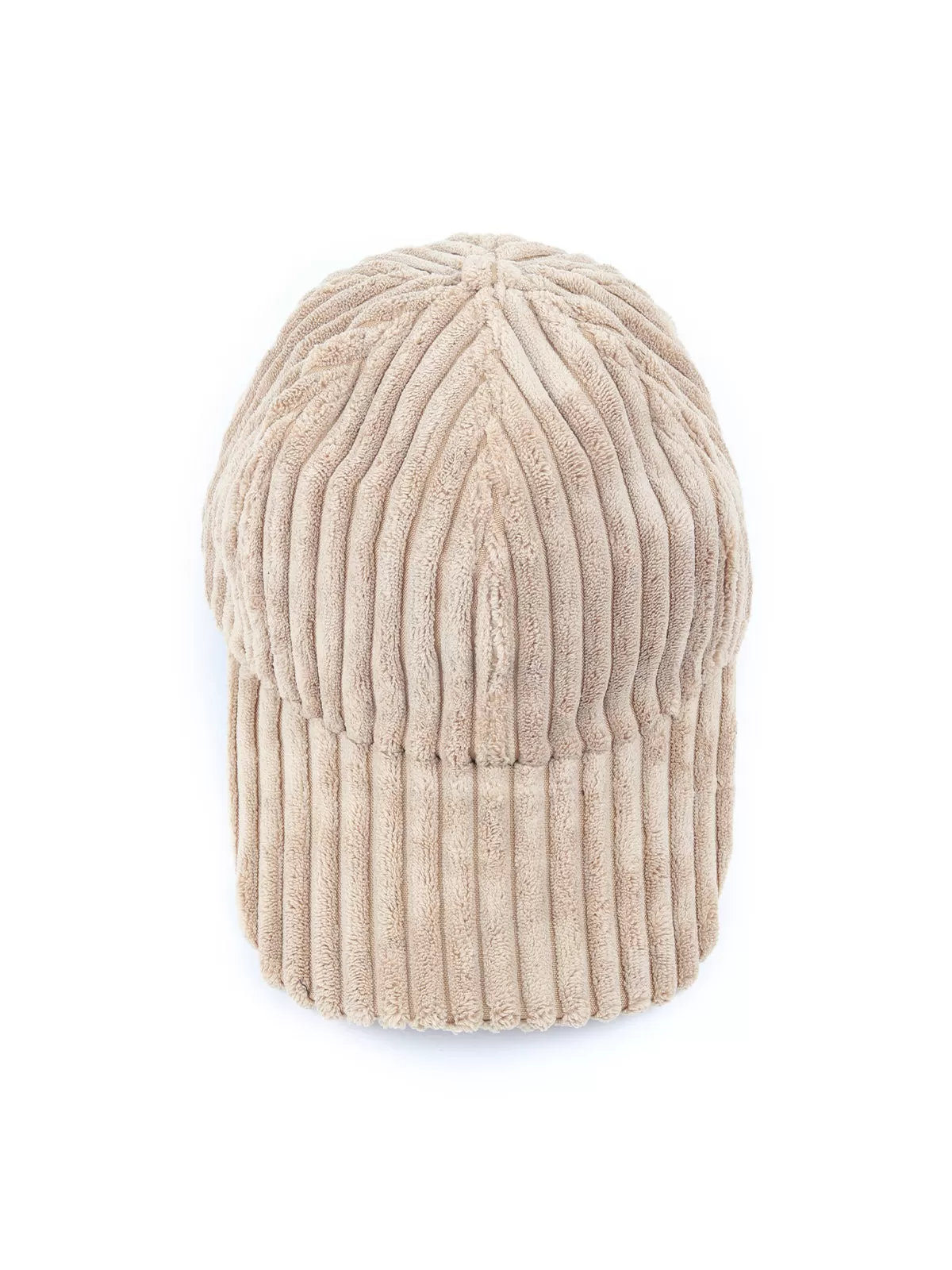 Odette Beige Fleece Cap for Women