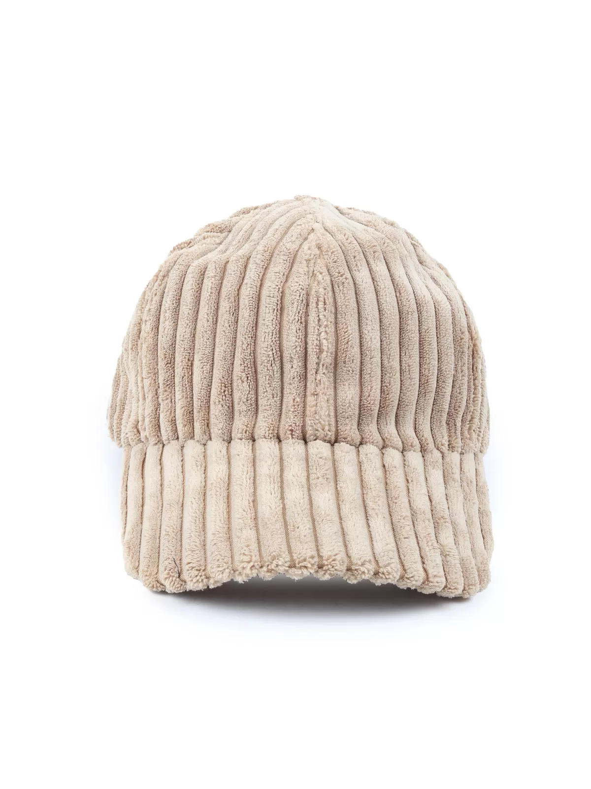 Odette Beige Fleece Cap for Women