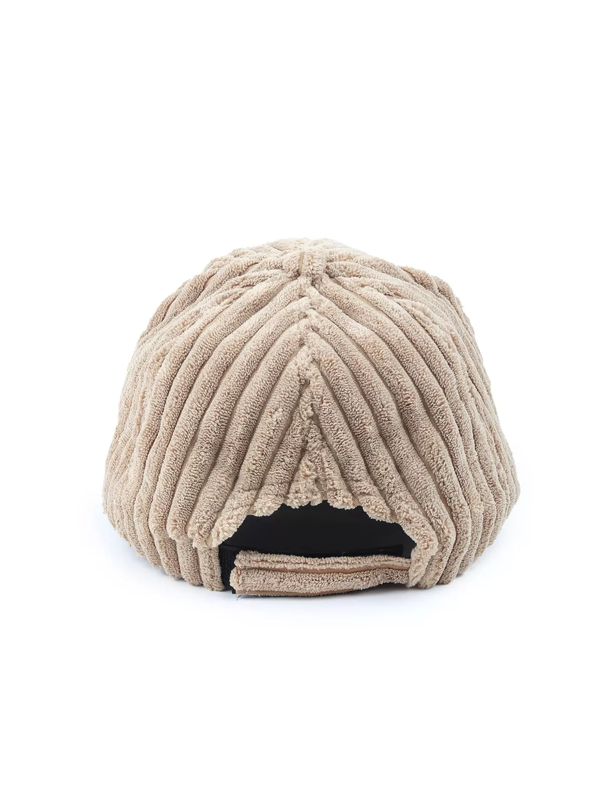 Odette Beige Fleece Cap for Women