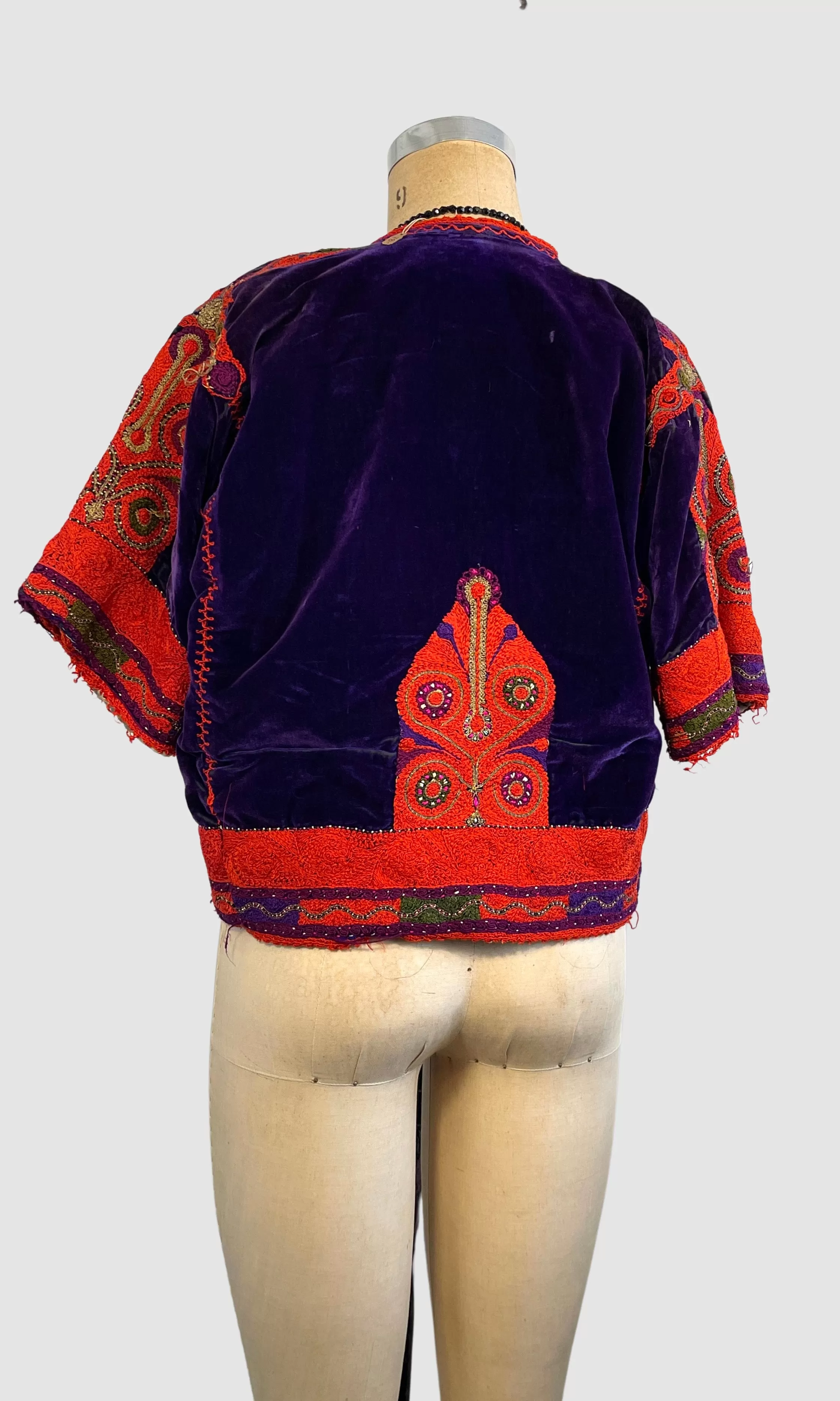 OTTOMAN EMPIRE Antique Hand Embroidered Cepken Jacket  Small Medium