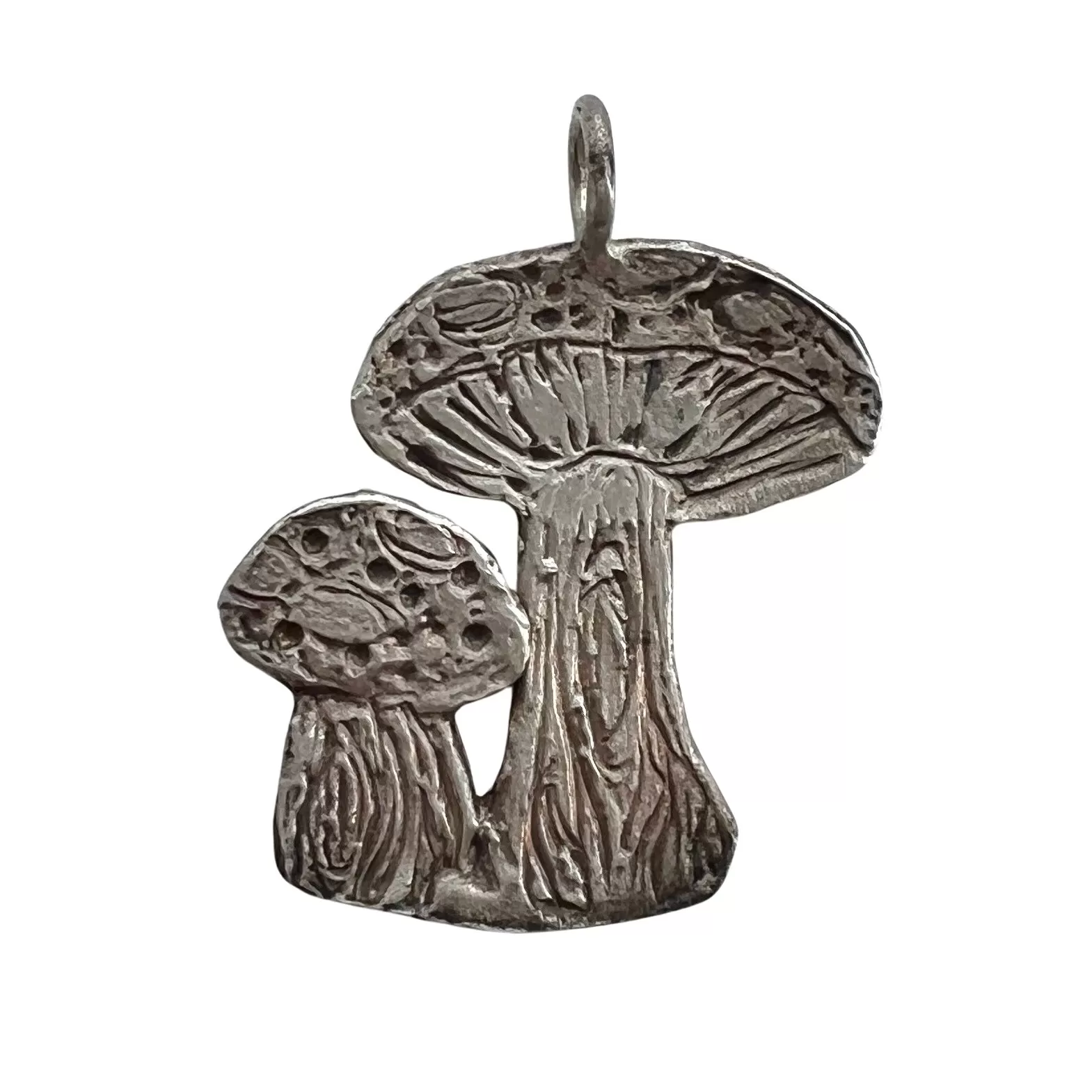 P R E - L O V E D // fantastic fungi / sterlings silver mushrooms by Odette / a pendant