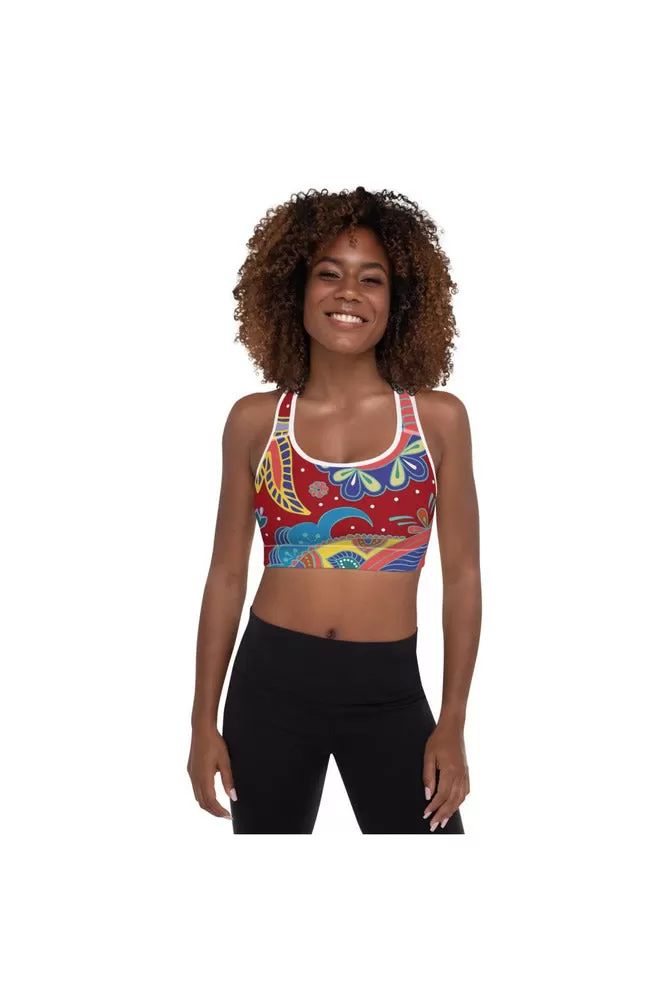 Paisley Passion Padded Sports Bra