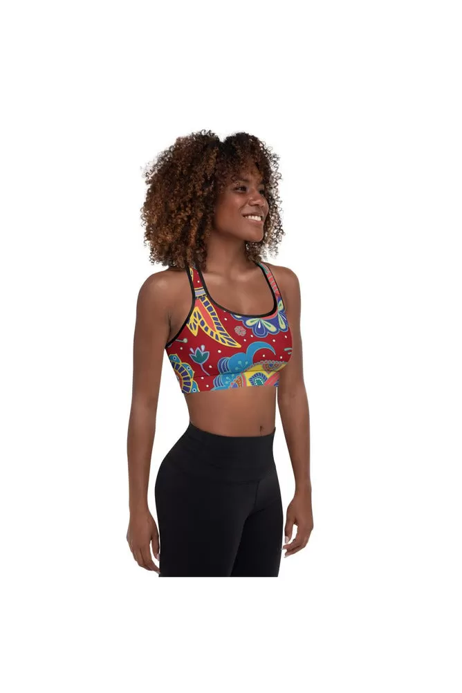 Paisley Passion Padded Sports Bra