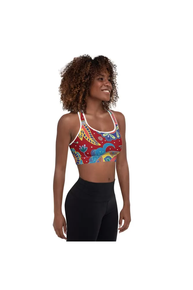 Paisley Passion Padded Sports Bra