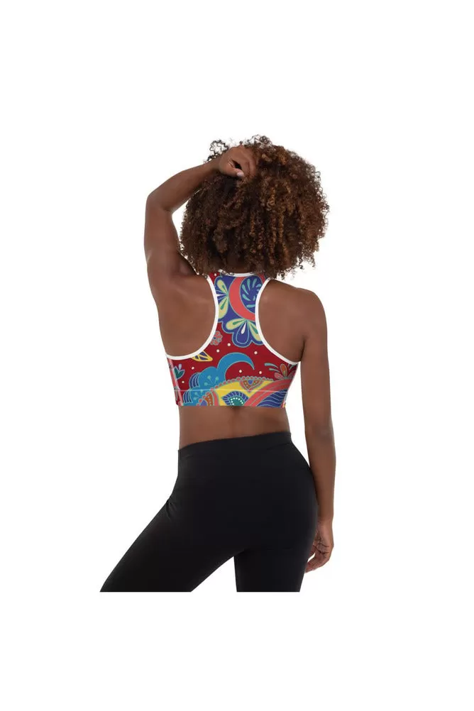 Paisley Passion Padded Sports Bra