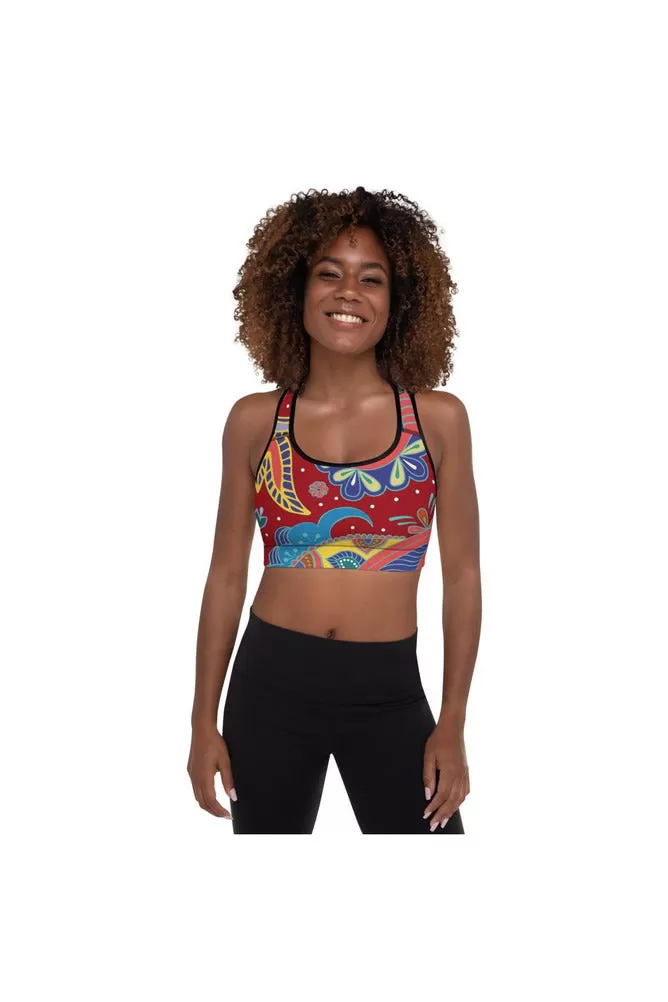 Paisley Passion Padded Sports Bra