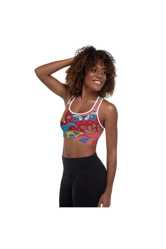 Paisley Passion Padded Sports Bra