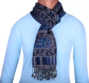 Paisley Scarf Wool Unisex Men's Women's Muffler Indian Clothing (64 x 13 inches)