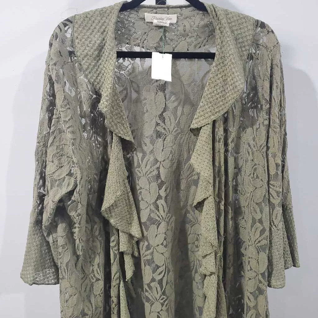 Paisley Vine Cardigan 2XL